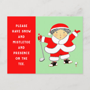 Golfjulkort Helg Vykort