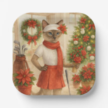 Golfjultema för Cat-kvinnan Golfer