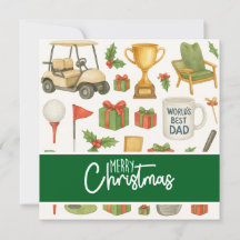 Golfjultema för Golf Pappa Far