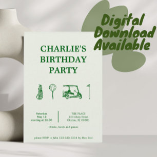 golfkalas inbjudningar