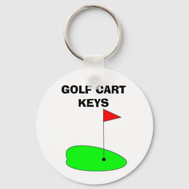 GOLFKÄRRVAGN NYCKLAR NYCKELRING (Framsida)