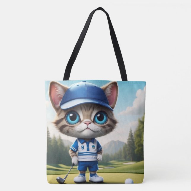 Golfkatt Tygkasse (Framsida)