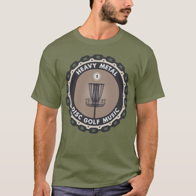 Golfkedjor på disk t-shirt (Framsida)