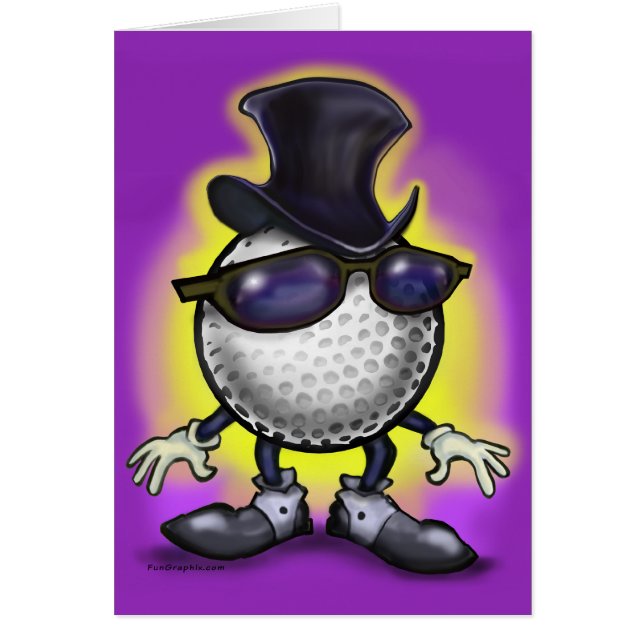 Golfklass Hälsningskort (Framsidan)