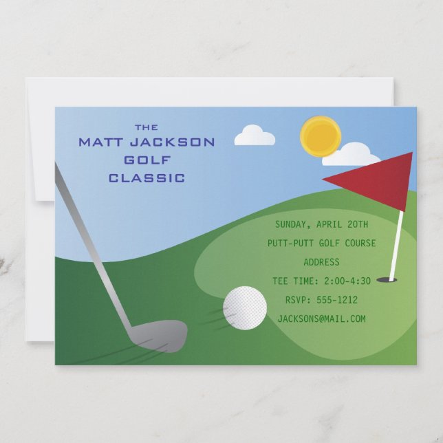 Golfklassisk inbjudan (Framsida)