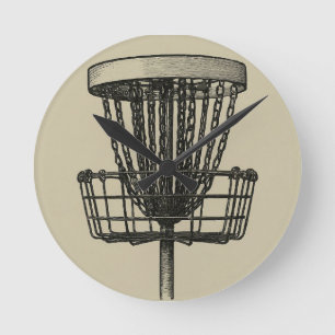 golfklocka i basket rund klocka