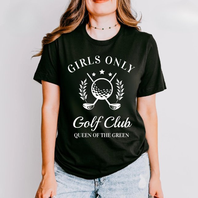 Golfklubb för tjejer Mors dag-present Tjejer golf T Shirt (Skapare uppladdad)
