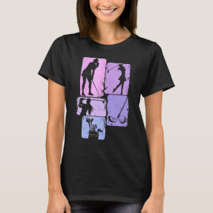 Golfklubb Golfare Golfande Kvinnor Flickor Barn T Shirt