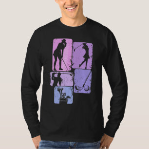 Golfklubb Golfare Golfande Kvinnor Flickor Barn T Shirt