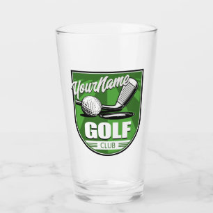 Golfklubb NAME Pro Golfer Spelare Personlig Glaskopp