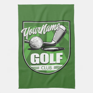 Golfklubb NAMN Pro Golfer Spelare Personlig Kökshandduk
