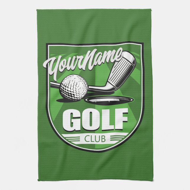 Golfklubb NAMN Pro Golfer Spelare Personlig  Kökshandduk (Vertikal)