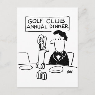 Golfklubbens middag vykort