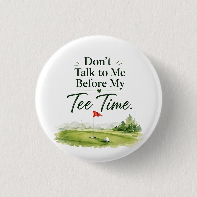 Golfknapp Pin Sassy Golfare Humor Present Knapp (Framsida)
