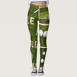 Golfkollage med design leggings