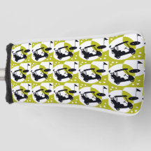 Golfkort, klubbar och gröntar