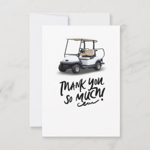Golfkort tack för golfer kort