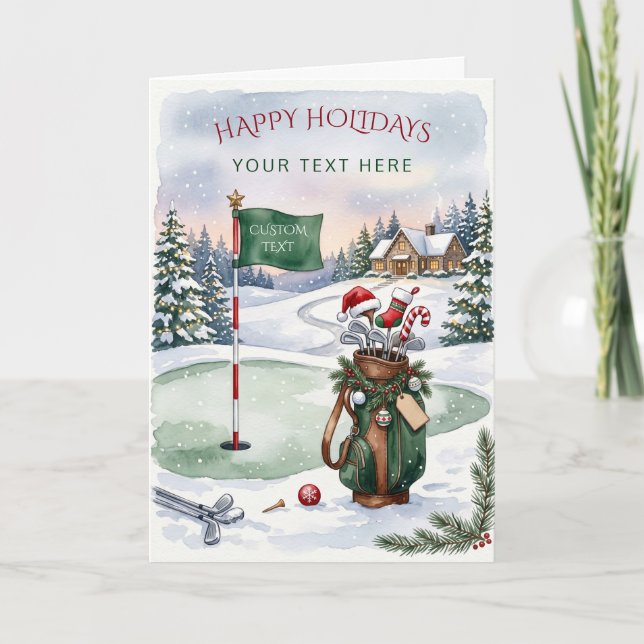 Golfkransbåge jul  helgkort (Framsida)