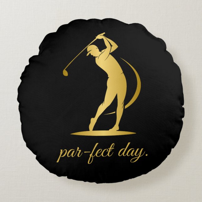 Golfkudde av anpassningsbar rund kudde (Framsidan)
