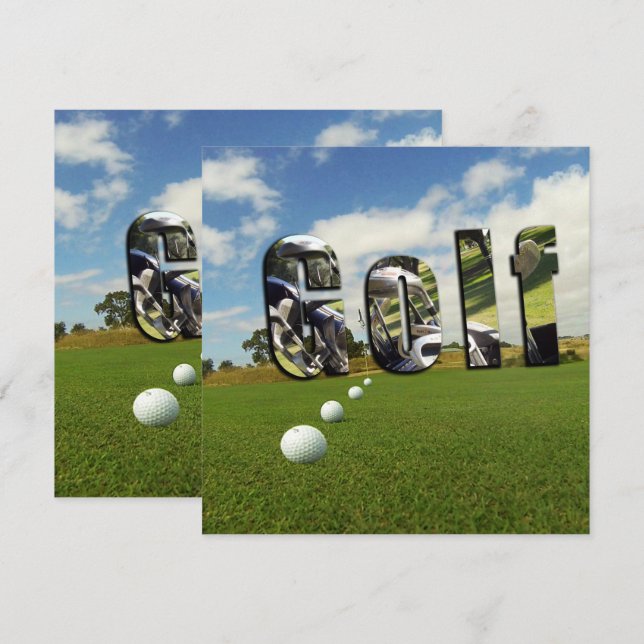 Golfkurs och Logotyp, (Fram/baksida)