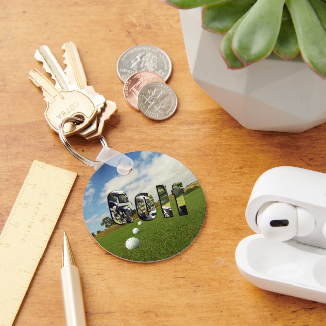 Golfkurs och Logotyp, Nyckelring (Skrivbord)