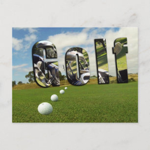 Golfkurs och Logotyp, Vykort
