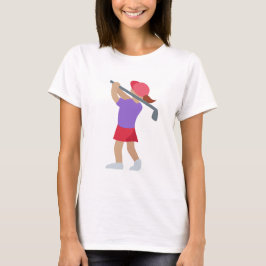 golfkvinna t shirt