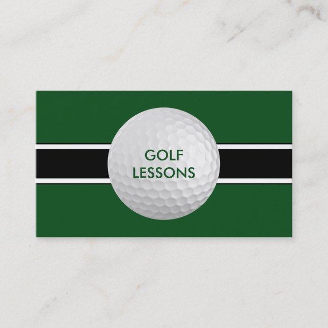 Golflektioner Affärskort Visitkort (Framsida)