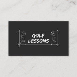 Golflektioner Lärare Instruktör Coach Instruktion Visitkort