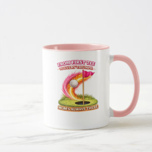 Golfmamma alltid där Mugg Från första tee till f