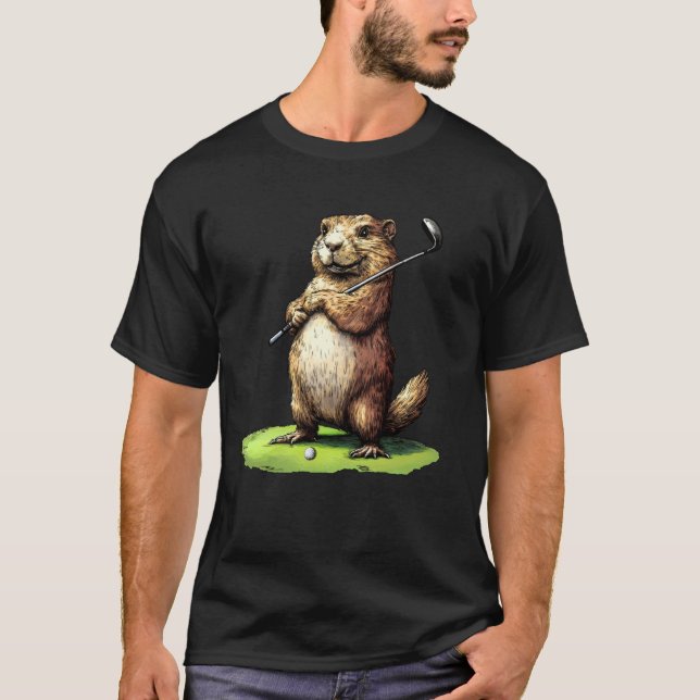 Golfmarmot T Shirt (Framsida)