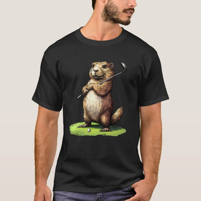 Golfmarmot T Shirt (Framsida)