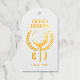 Golfmonogram med kransdesign