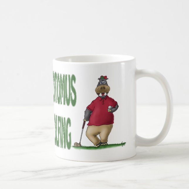 Golfmuggar: Shankapotomus flodhäst Kaffemugg (Höger)