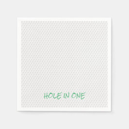 Golfning HÅL IN ONE Text Roligt Golf Boll Pension Pappersservett