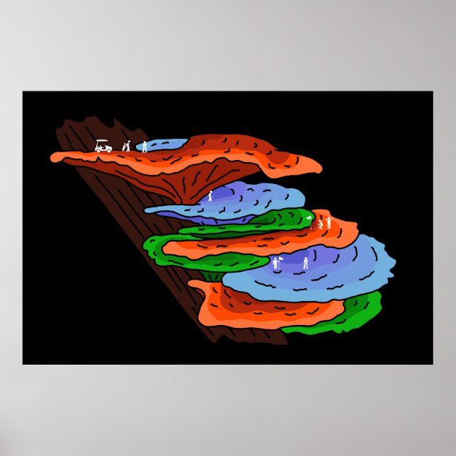 Golfning på Shelf Mushroom Poster (Framsidan)