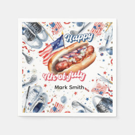 Golfparty amerikanska nationaldagen  pappersservett