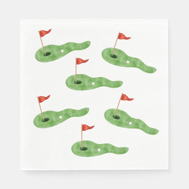 Golfpartytorkdukar Pappersservett (Framsidan)