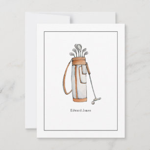 Golfpåse Golfpåse Golfer Flat Tack Kort