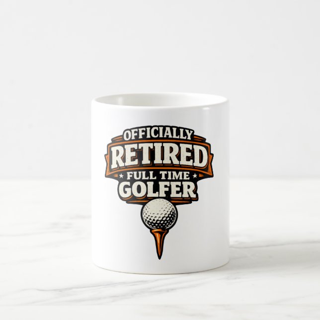 Golfpension för golfare kaffemugg (Center)