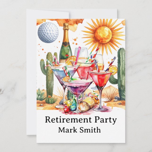 Golfpension i Arizona festinbjudan Inbjudningar (Framsida)