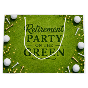 Golfpensionär Avslutad Golfutflykt Party på Grönt