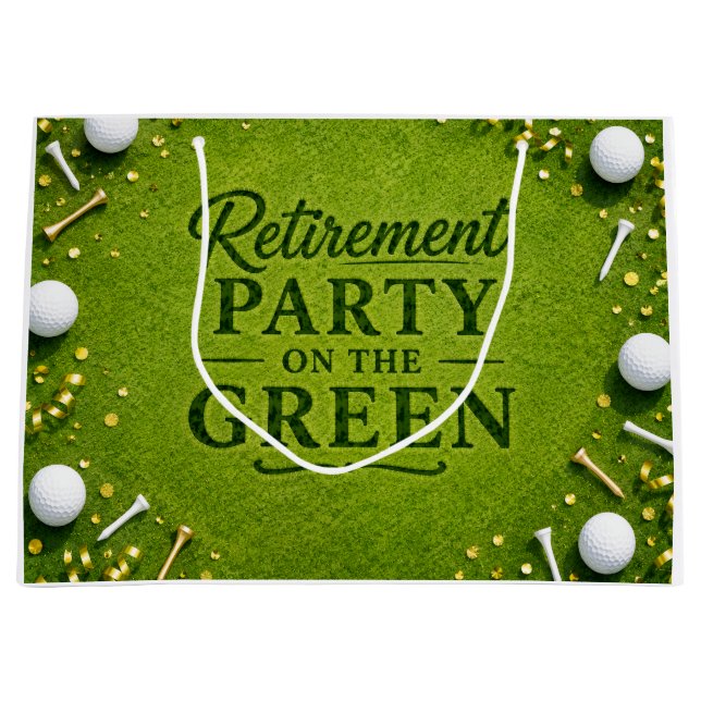 Golfpensionär Avslutad Golfutflykt Party på Grönt (Framsidan)