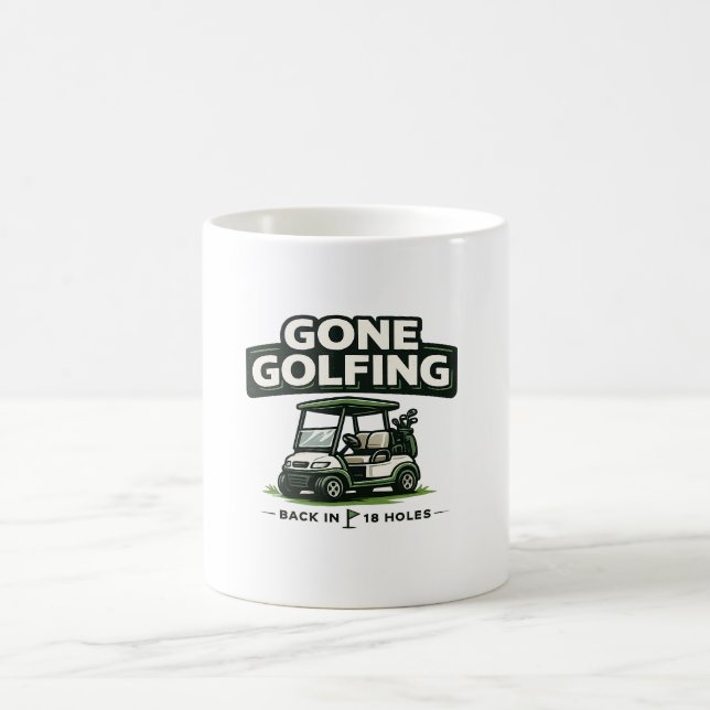 Golfpensionär Golflar sig Kaffemugg (Center)