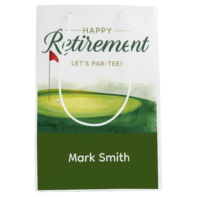 Golfpensionering på puttinggreen  (Framsidan)