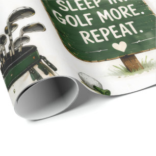 Golfpensionering tema för golfare presentpapper