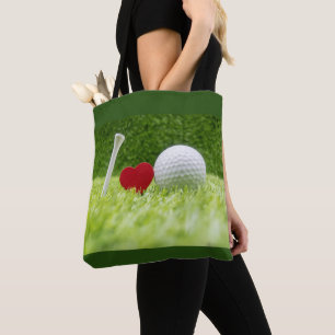 Golfplattan kärlek boll I kärlek Tygkasse