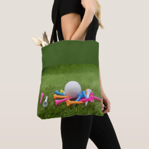 Golfplattan som fräschar upp golfplattan boll och tygkasse