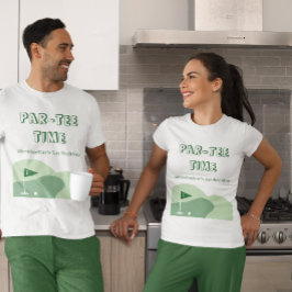 Golfpojken 1-års födelsedag föräldrar t shirt