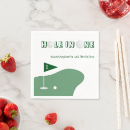Golfpojken 1-årsdag pappersservett